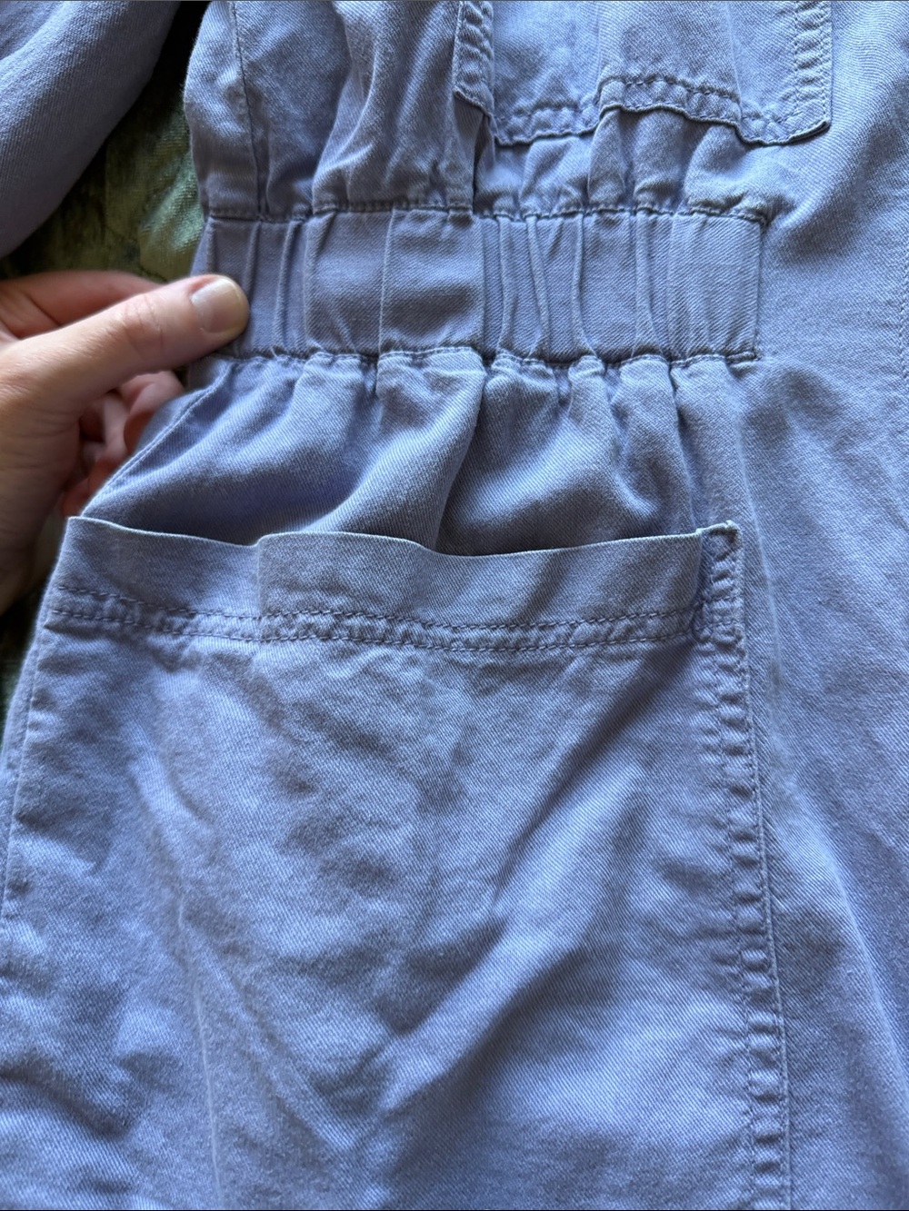 Universal Thread Periwinkle Puff-Sleeve Utility Jumpsuit - Picture 2 of 7